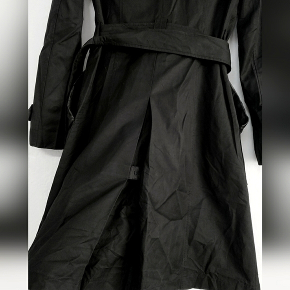 Double Breasted Trench Coat (Black) - Picture 11 of 14